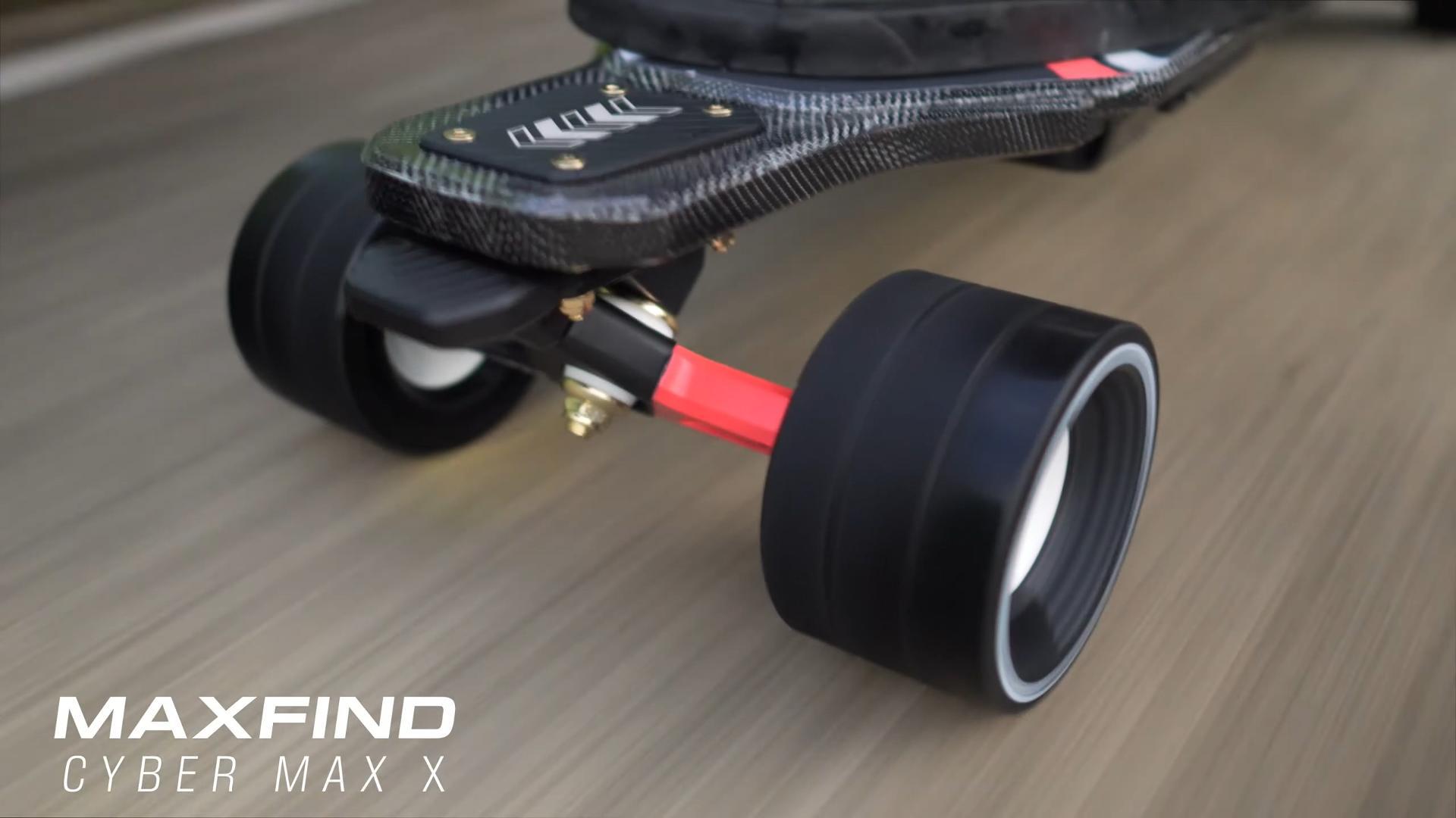 thumbnail video image 2 of Maxfind Cyber Max 38" Electric Skateboard with Remote,34 Miles Range, 31 MphTop Speed, 3600 Dual Motor, Smart App Control,Electric Longboard for Teens, Adults & Beginners, 2 of 9