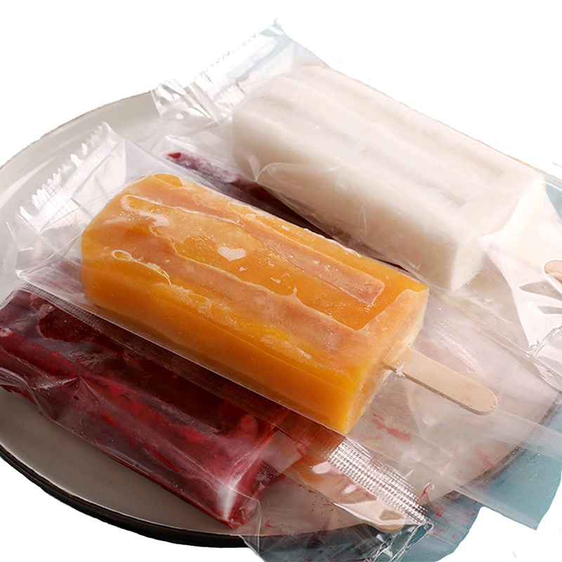 thumbnail video image 2 of 200 Pack Popsicle Bags for Freezing Clear Food Grade Plastic Wrappers with Hot Seal  Leak Proof Ice Cream, Candy & Treat Bags 3.1×7.4", 2 of 9