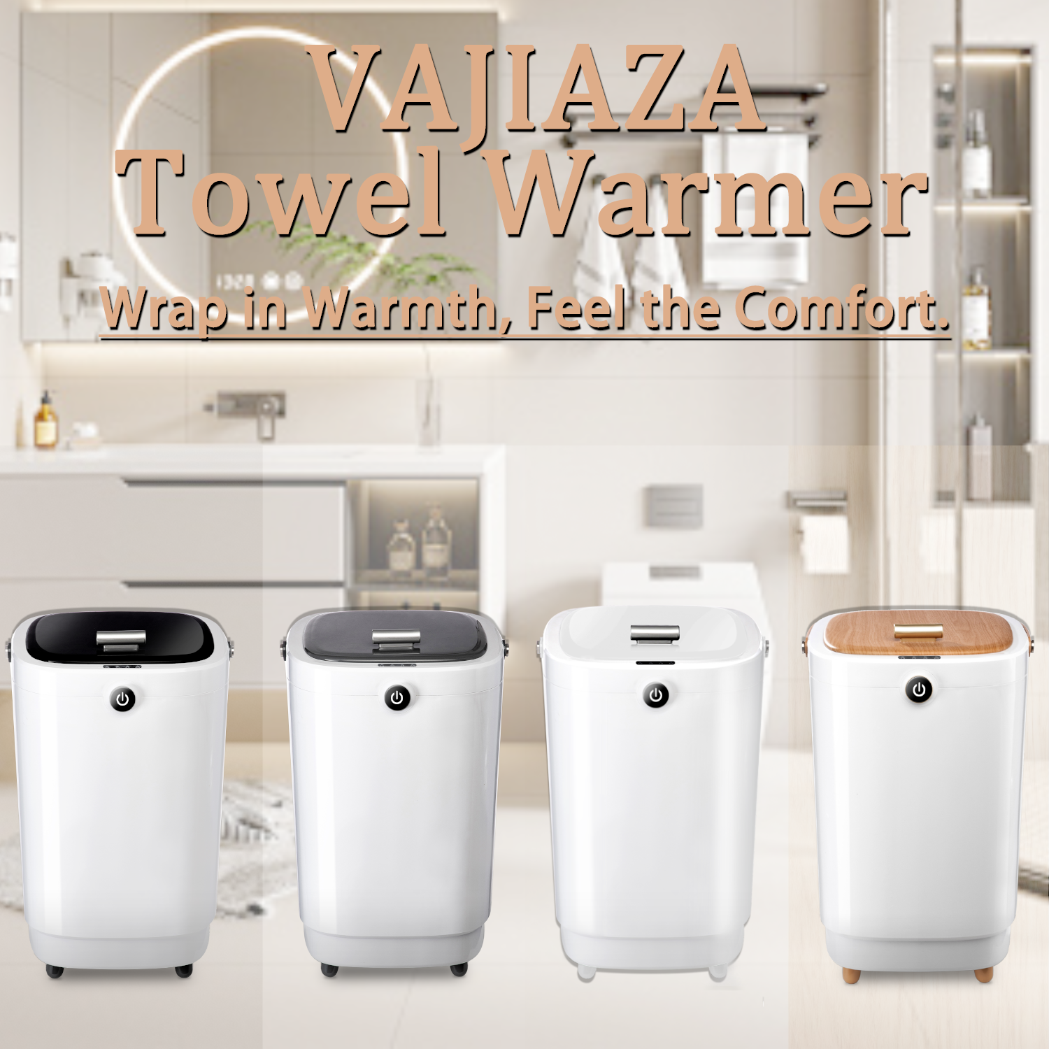 thumbnail video image 2 of Towel Warmer for Bathroom, 22L Hot Towel Warmer Buckets Fits Up to Four 40"X80" Oversized Bathrobe, Spa Towel Warmers with 4 timers & Auto Shut Off - Bathrobe, Blanket, Toalla, Yellow, 2 of 10
