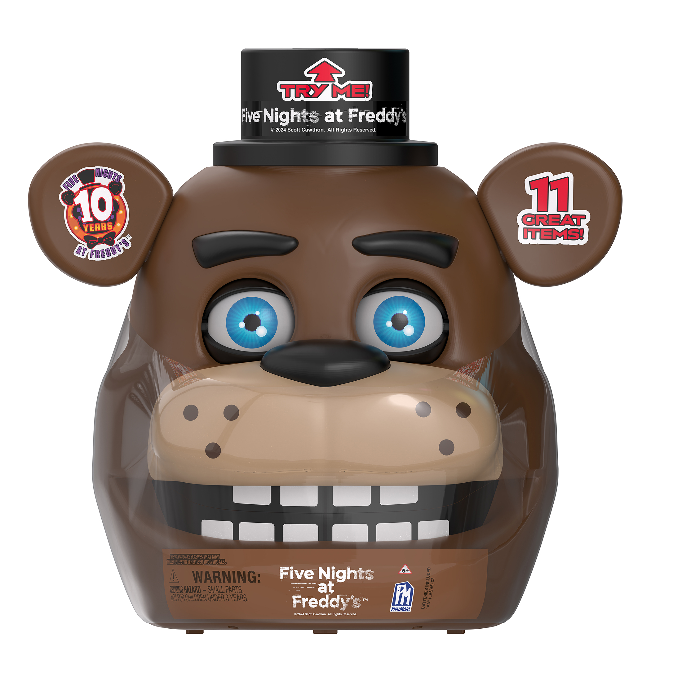 thumbnail video image 2 of Five Nights at Freddy's Head Bundle - Coin Bank / Mystery Bundle, 2 of 9
